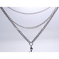 2015 hot sell floating locket long silver necklace